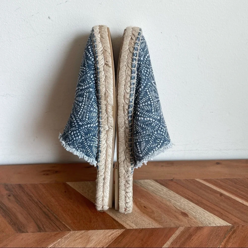 Free People Seaside Espadrille Blue Denim